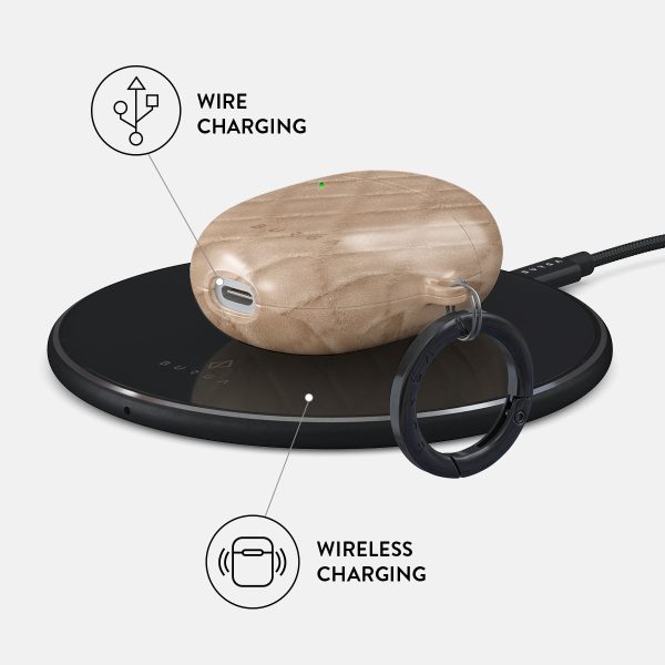 Simply Cream - Quilted Google Pixel Buds Pro Case Sale - Image 3